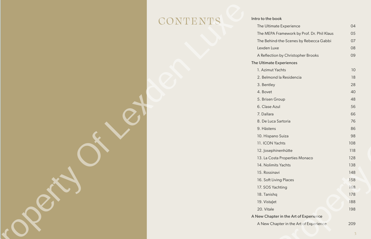 The Ultimate Experience